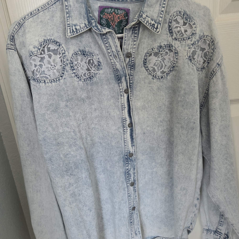 Jordache Light Blue Denim Shirt